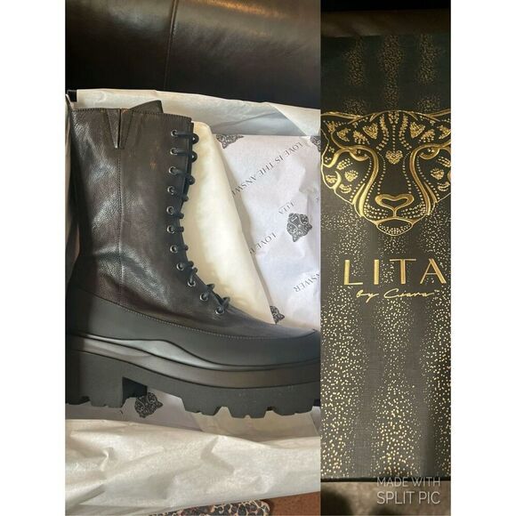 LITA by Ciara Chelsea Lace up Leather Boots - Picture 3 of 7